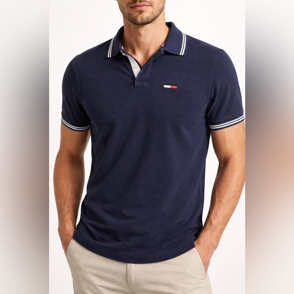 Tommy Hilfiger Dark Blue Polo Shirt for Men